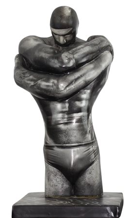 Robert Gligorov ( Kriva Palanka 1959) Il nuotatore 1995 Dim.34x16x20 Scultura...