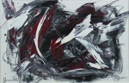 Silvio Formichetti ( Pratola Peligna 1969) Nel magenta 2005 Dim.20x30 Olio su...