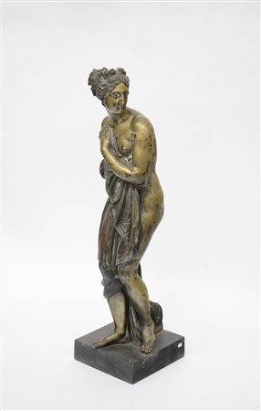 Ignoto del XIX Secolo "Venere" scultura in bronzo (h cm 83) iscrizione al...