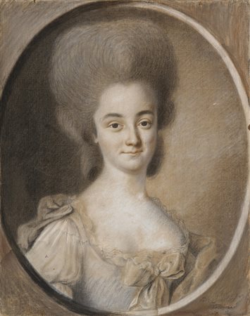 Firma indecifrata, metà sec. XVIII "Ritratto della contessa Perrochel"...