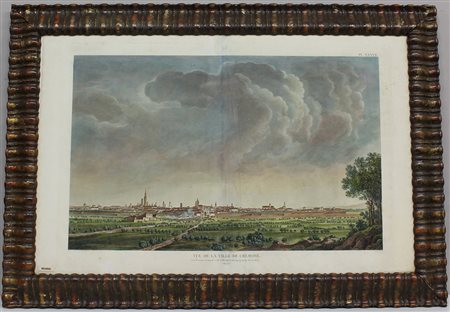 BAGHETTI, G. (linux?)- Vue de la ville de Cremone […] : 12 Mai 1796. Bovinet....