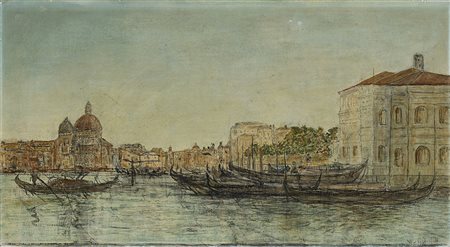 Wilhelm Von Gegerfelt (Goteborg 1844 - Torekov 1920)"Venezia"tecnica mista su...