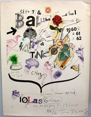 Jean Tinguely (Friburgo 1925 - Berna 1991)"Sette & Baluba" litografia offset...