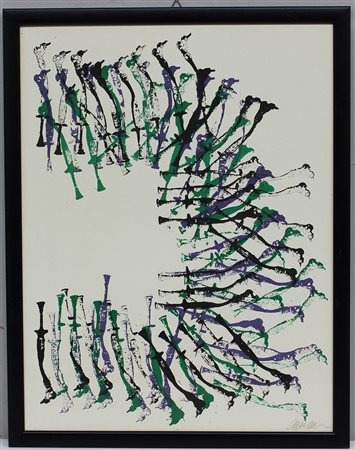 Fernandez Arman (Nizza 1928 - New York 2005)"Artistery-dentistery" serigrafia...