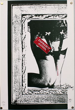 Franco Gelli (Parabita 1930)"Senza titolo" 1981, litografia (cm 46,8x31,5)...