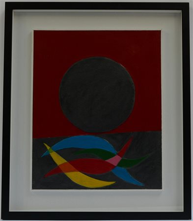 Roberto Crippa (Monza 1921 - Bresso 1972)"Soleil" 1970, collage polimaterico...