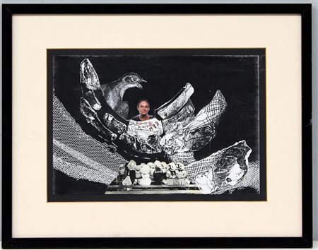 Ignoto "Bonne Anne" 1993, tecnica mista e collage su fotocopia (cm 20x29,5)in...