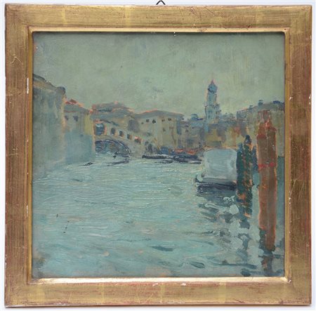 Carlo Fortunato Rosti (Milano 1885 - Vimodrone 1974)(Attribuito) "Venezia"...