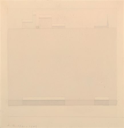CALDERARA ANTONIO (1903 - 1978) Senza titolo. Acquerello su carta. Cm 15,50 x...