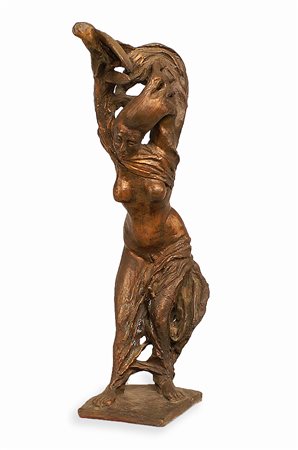 Pericle Fazzini (Grottammare 1913 - Roma 1987), gruppo in bronzo raffigurante...