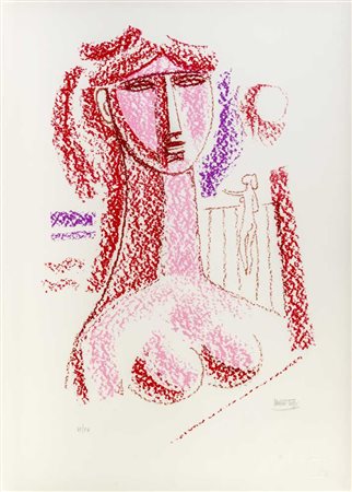MARIO TOZZI (1895 - 1979) Senza titolo Serigrafia, es. VI/XV 70 x 50 cm...