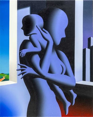 MARK KOSTABI (1960) Facing reality 2000 Olio su tela 77,5 x 61 cm Firmato e...