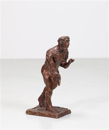 CHIA SANDRO (n. 1946) La forza. . Scultura in bronzo. Cm 33,00 x 67,00 x...