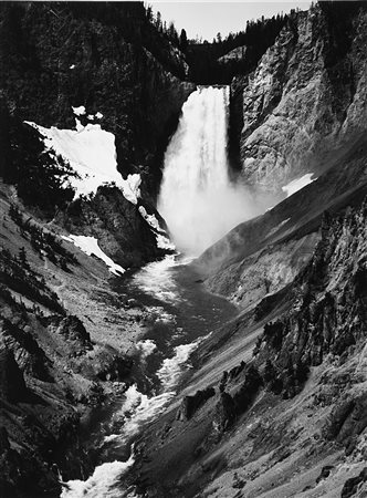 ANSEL ADAMS (1902 - 1984)Yellowstone fall 1940Stampa fotografica vintage alla...