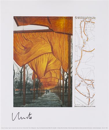 CHRISTO (1935)The Gates, Project for Central Park, 2002Manifesto su...