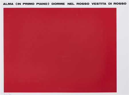 EMILIO ISGRÒ (1937)Il sonno di Alma, 1974Rotoflessografia su alluminiocm...