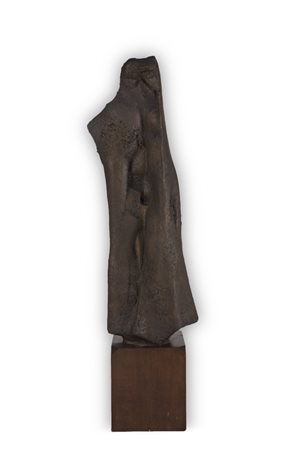CARLO RAMOUS (1926-2003)Ognuno è solo, 1958-1959Scultura in bronzo poggiante...