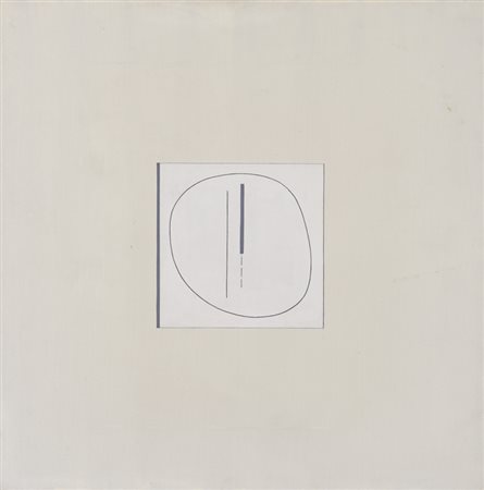 BICE LAZZARI (1900-1981)Quadrato bianco N.4, 1975Acrilici su telacm...