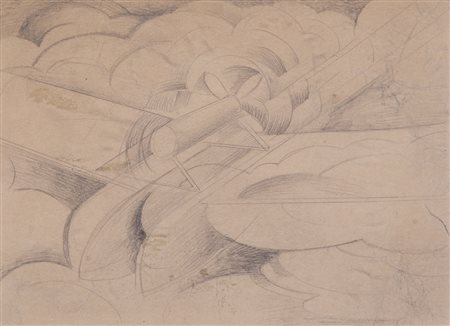 GIULIO D'ANNA (1908-1978)Studio di idrovolante Savoia Marchetti, 1932...