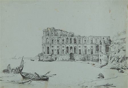 Jacopo di Paolo Marieschi (Venezia 1711 - 1794)(attr.) "Pescatori nel molo"...