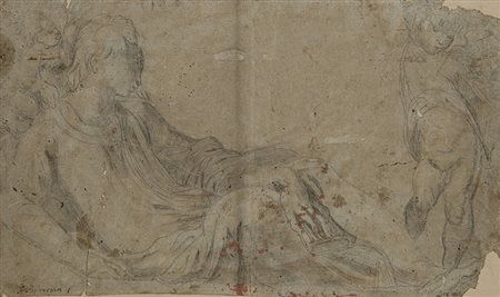 Artista anonimo del secolo XVII, da Parmigianino "Figura femminile"...