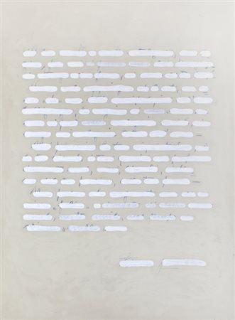 EMILIO ISGRO' (1937-) Lettera bianca 2005acrilico su tela cm 200x150sul retro...