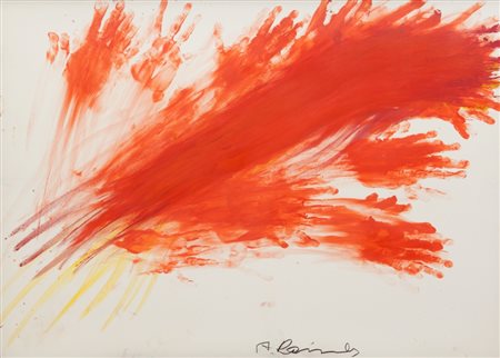 ARNULF RAINER (1929-) RAINER ARNULFFinger Malerei 1975olio su cartone cm...