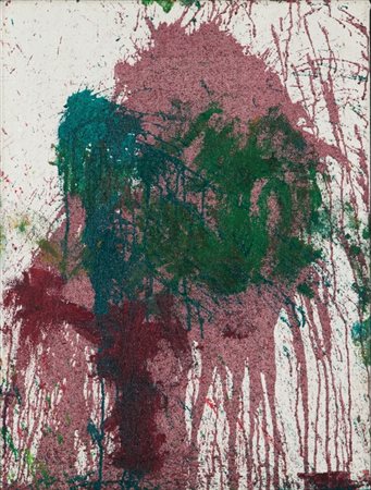 HERMANN NITSCH (1938-) K.K.Elena 2007tecnica mista su tela cm 80x60 autentica...