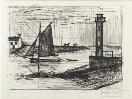 BERNARD BUFFET (1928-1999) Senza titoloacquaforte su carta cm 57x76esemplare...