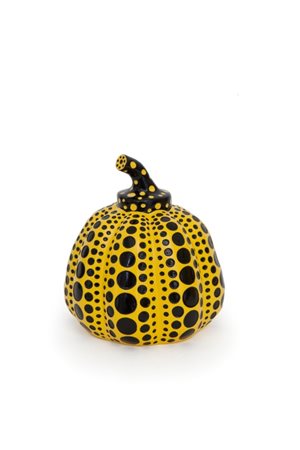 KUSAMA YAYOI (1929-) Pumpkin scultura in resina cm 9,5x9,5firma stampata...