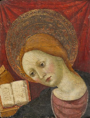 Maniera di Jacobello del Fiore, secolo XIVMadonna Annunciata (frammento)olio...