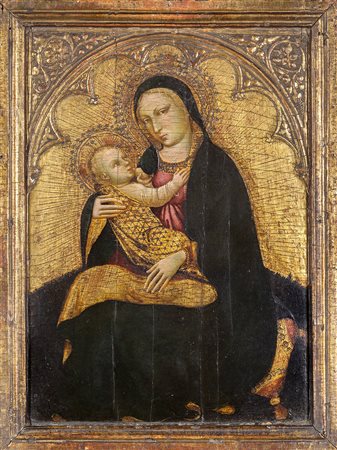 Jacobello del Fiore (Venezia 1370 - 1439)(attr.)Madonna con Bambinoolio su...