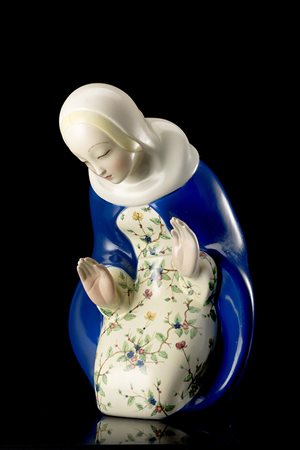 Paola Bologna (Torino 1898 - 1960)"Madonna"Ceramica formata a colaggio e...