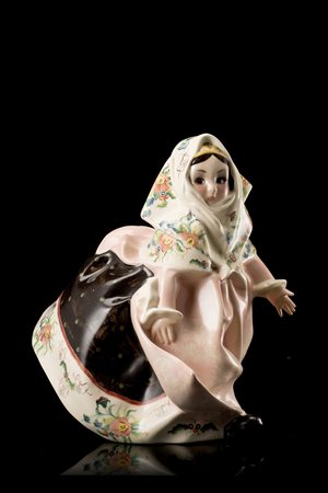 Sandro Vacchetti (Carrù 1889 - Torino 1976) "Figura femminile" Ceramica...