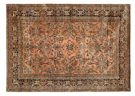 Tappeto Sarouk, Persia, fine secolo XIX. Elegante decoro floreale con rami e...