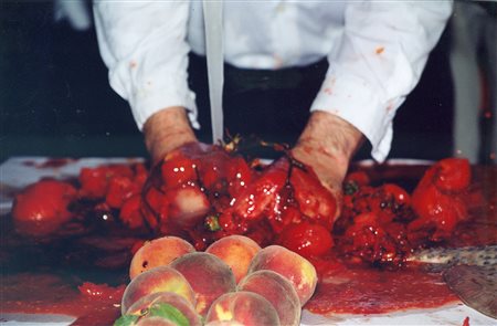 HERMANN NITSCH, Fotografia a colori facente parte della cartella Hermann...