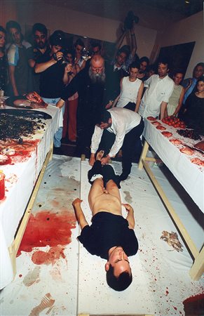 HERMANN NITSCH, Fotografia a colori facente parte della cartella, Hermann...