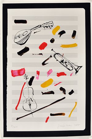 GIUSEPPE CHIARI, Mandolino & Company, 1988, Serigrafia a colori, es. 18/100,...