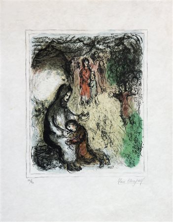 Marc CHAGALL (Witebsk 1887-01-01 Saint-Paul-de-Vence 1985-01-01) Senza titolo...