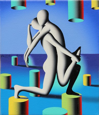 Mark KOSTABI (Los Angeles 1960-11-27 ) Two lips that are not one 2009 olio su...