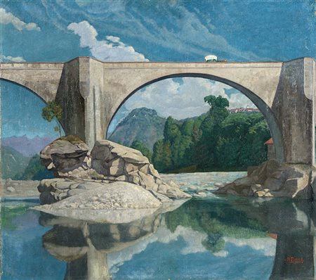 Adolfo Giuseppe Rolla (Buenos Aires 1899 - Torino 1967)"Ponte del settecento...