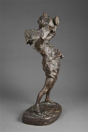 ATTILIO PRENDONI (Milano 1874-1942) "Sete" scultura in bronzo (h cm 44)...