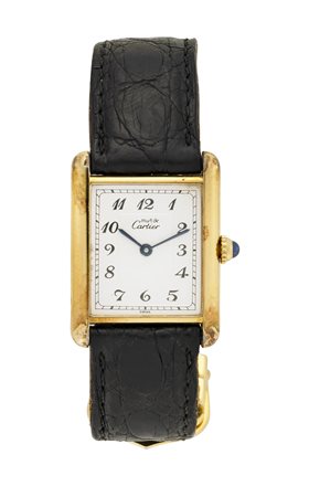 CARTIER TANK (boutique)Orologio da polso da donna argento doratoAnno...