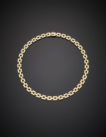 CARTIERCollier "Panthere" in oro giallo, g 71,50. Firmato Cartier 650009. In...