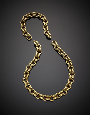 MASELLADemi-parure composta da collier e bracciale a catena in oro giallo...