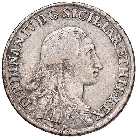 NAPOLI. Ferdinando IV. Piastra 1794. MIR 370/15. AG. MB/BB.