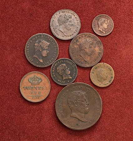 NAPOLI. Ferdinando II di Borbone (1830-1859). Circa 60 monete in rame...