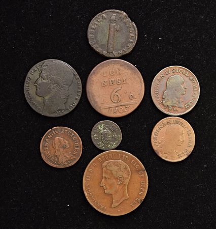 NAPOLI e SICILIA. Circa 115 monete (comprese alcune di altre zecche) in rame.