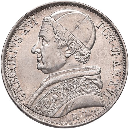 PAPALI. Da Gregorio XVI a Benedetto XV. 35 monete, di cui 4 in argento di...
