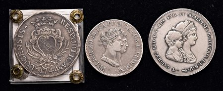 TOSCANA. Circa 86 monete, di cui 22 in argento (12 modulo scudo), più una...